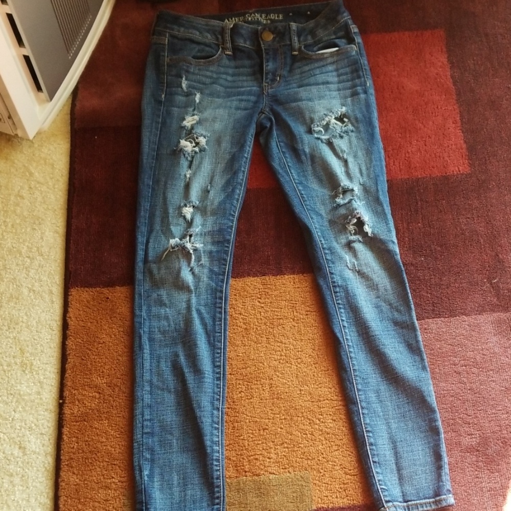 AE Distressed Super Stretch Jegging
